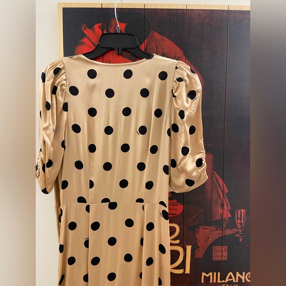 AFRM || suki ruched polka dot midi dress - Picture 8 of 9